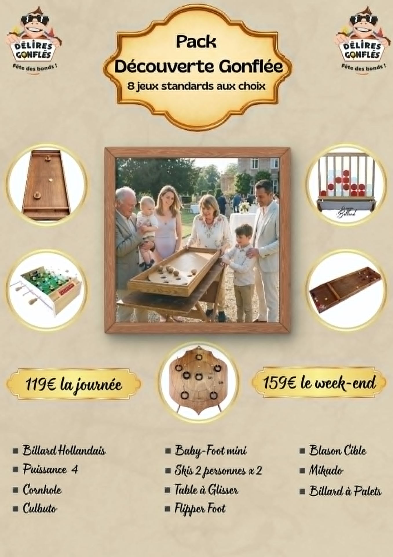 Pack Découverte Gonflée — 8 jeux en bois