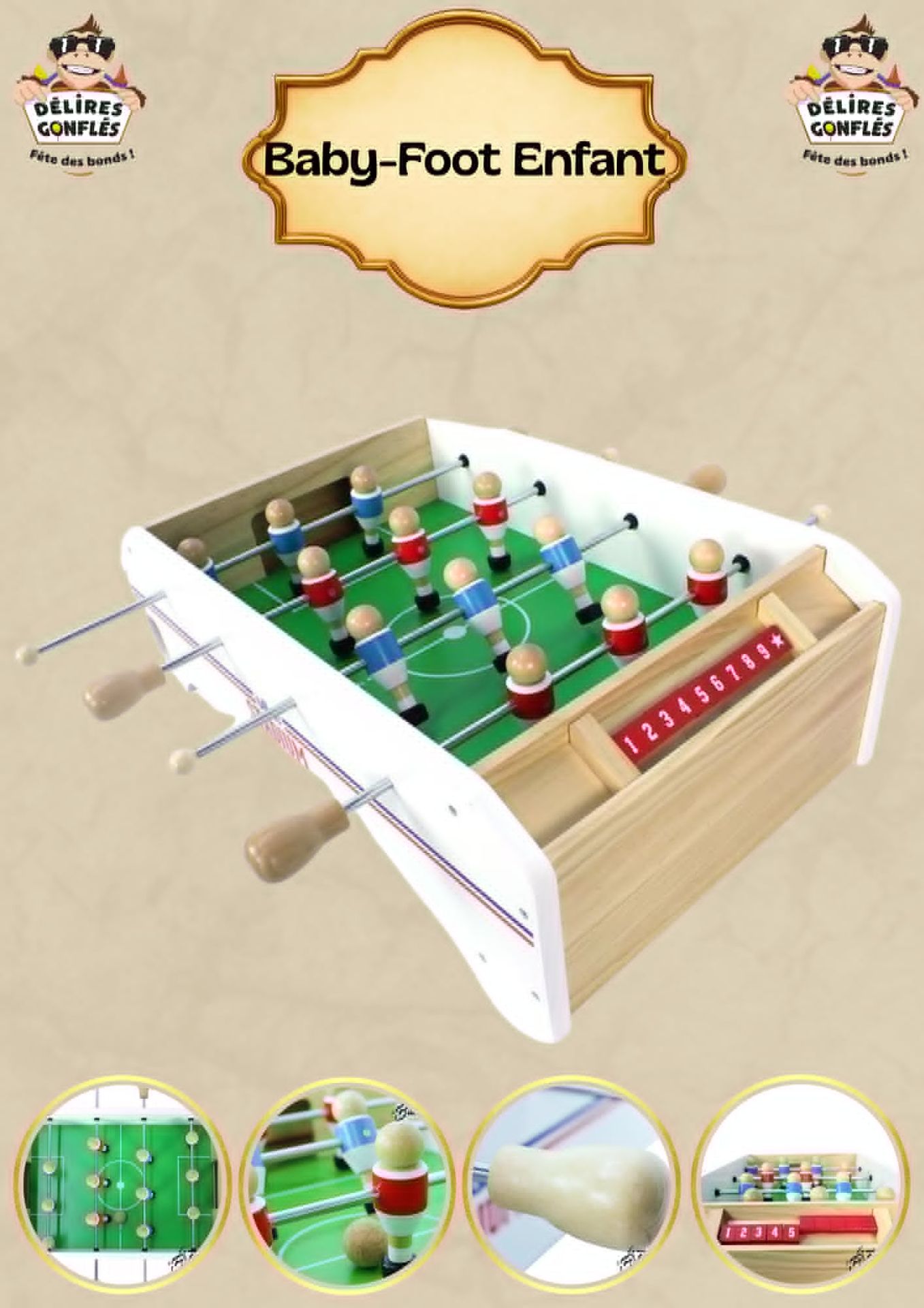 Baby-Foot Enfant en bois