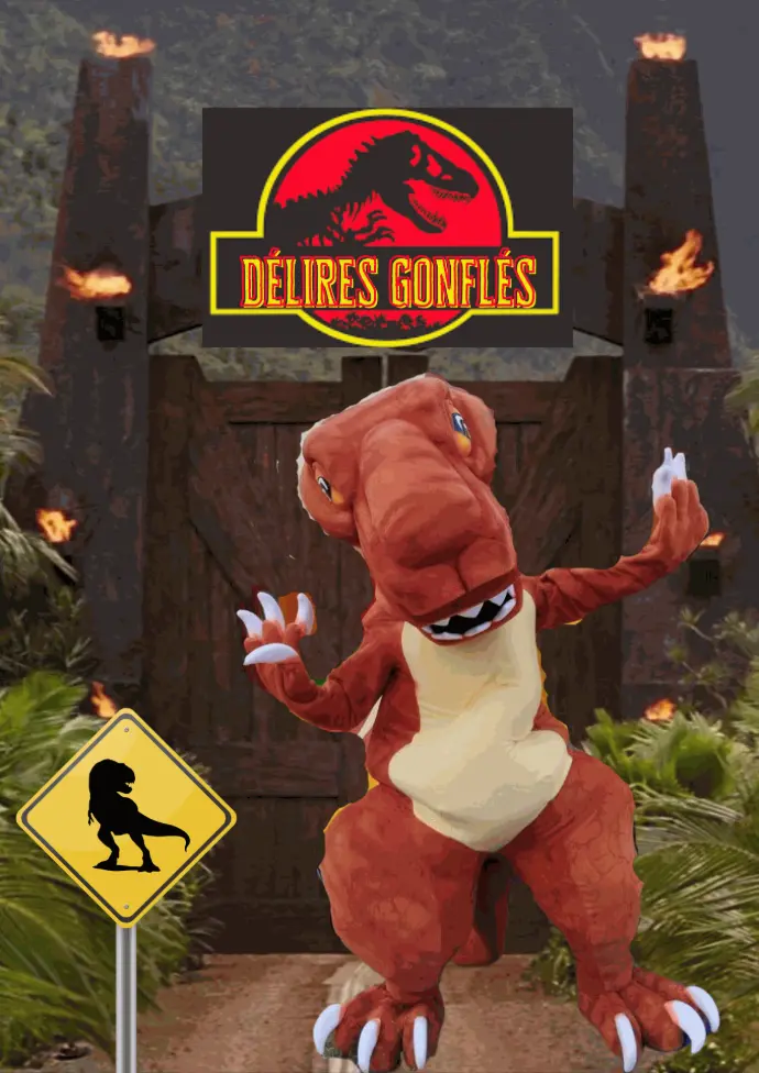 mascotte dino t-rex sainte reine de bretagne 44160